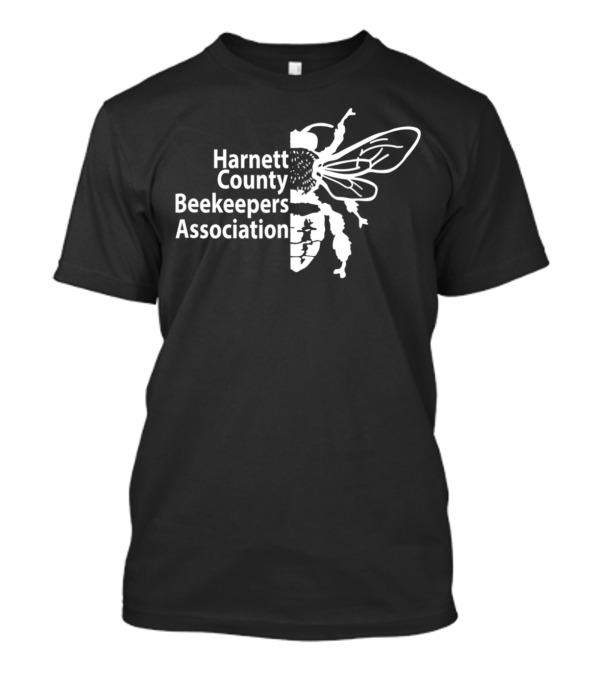 Harnett County Beekeepers Association Half Bee Yellow T-Shirt