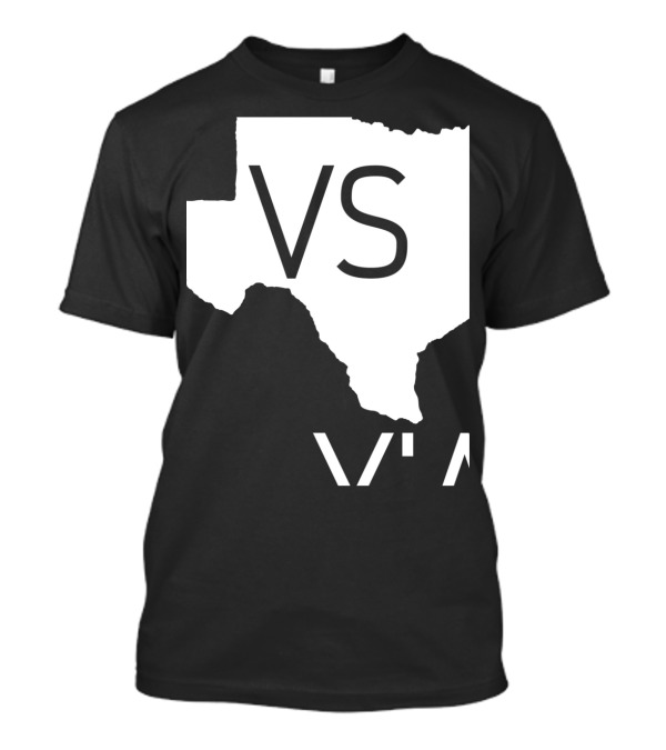 Houston Vs All Y'all Texas Foo State Outline T-Shirt