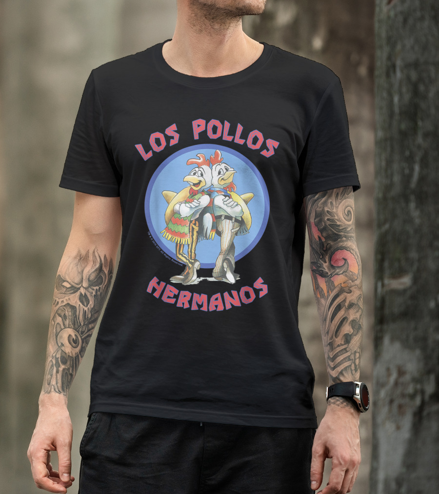 Breaking Bad Los Pollos Hermanos Chicken Logo Circle T-Shirt