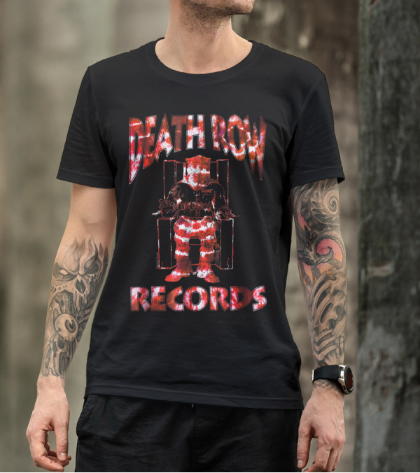 Death Row Records Red Tie Dye Electric Chair Icon T-Shirt