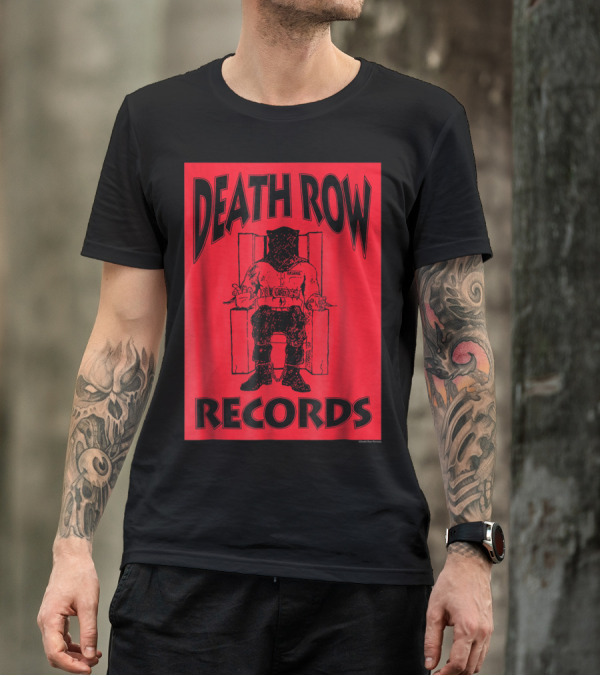 Death Row Records Red And Black T-Shirt
