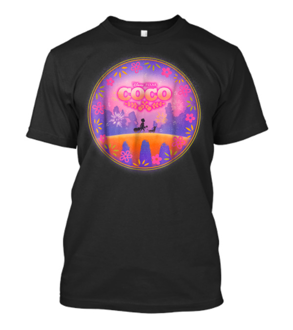 Disney Pixar Coco Miguel Dante Silhouette Scene T-Shirt
