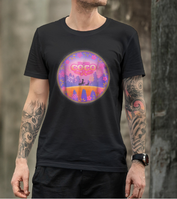 Disney Pixar Coco Miguel Dante Silhouette Scene T-Shirt