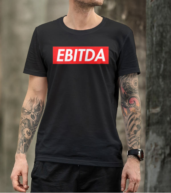 EBITDA Red Box Text Bold Financial T-Shirt