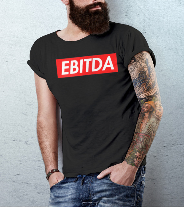 EBITDA Red Box Text Bold Financial T-Shirt