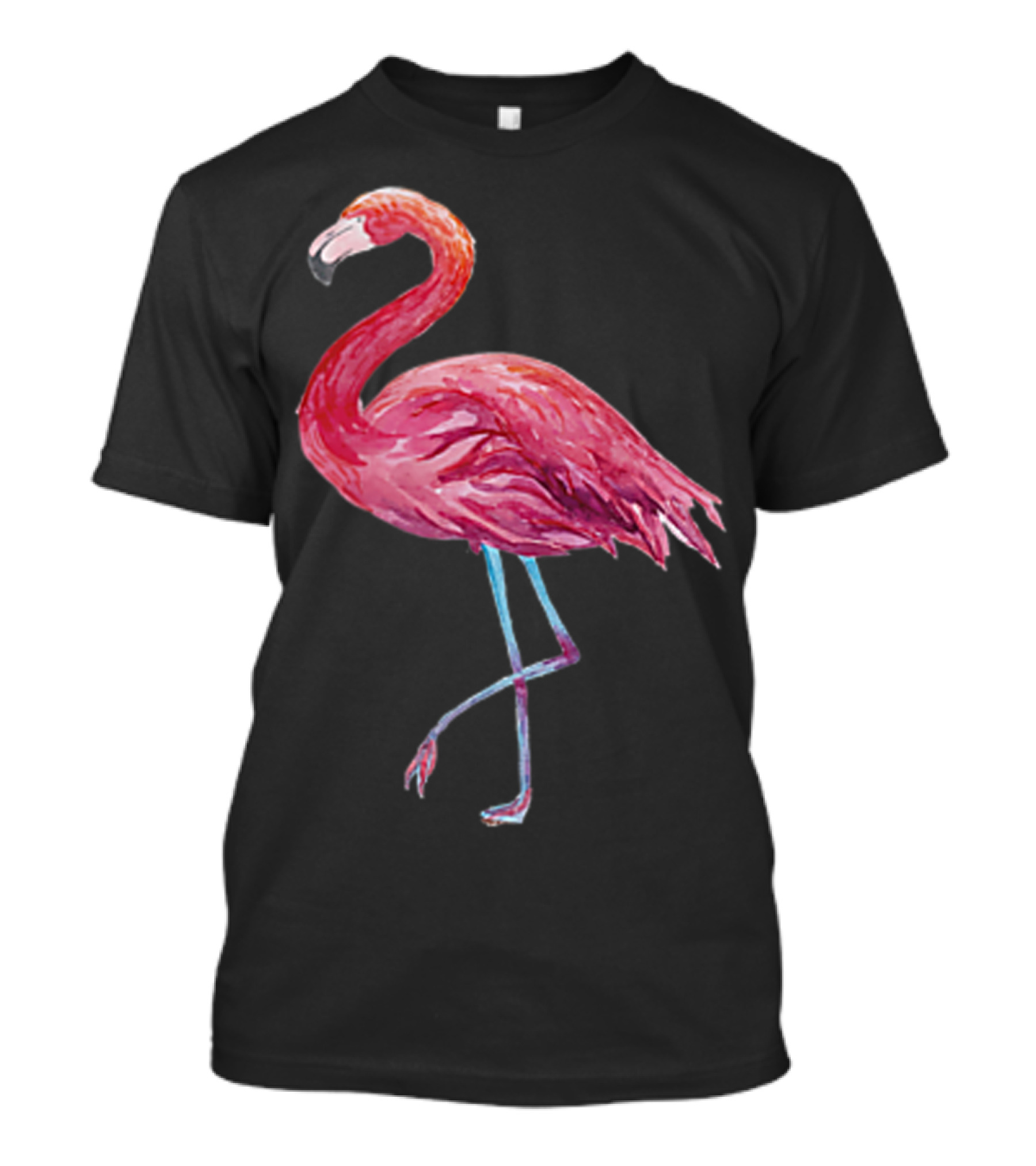 Flamingos Watercolor Bird T-Shirt