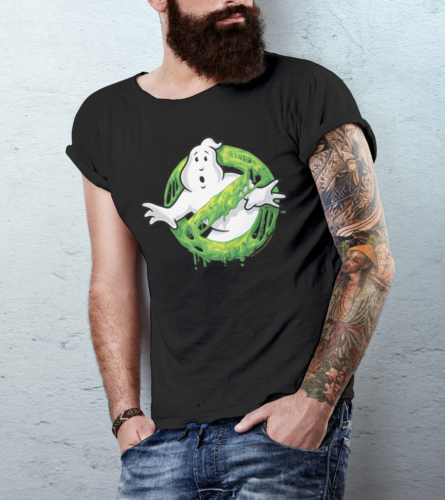Ghostbusters Classic No-Ghost Slime Emblem T-Shirt
