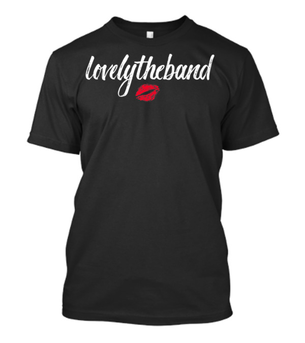 Lovelytheband Logo Lip Print Officially Licensed T-Shirt