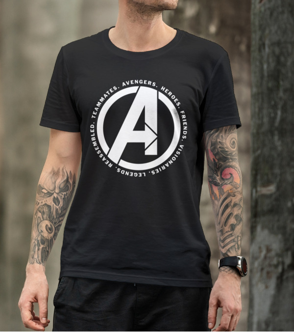 Marvel Avengers Teammates Heroes Friends Visionaries Legends Reassembled T-Shirt