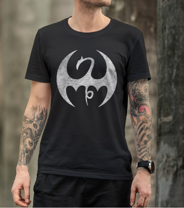 Marvel Iron Fist Distressed Dragon Emblem T-Shirt