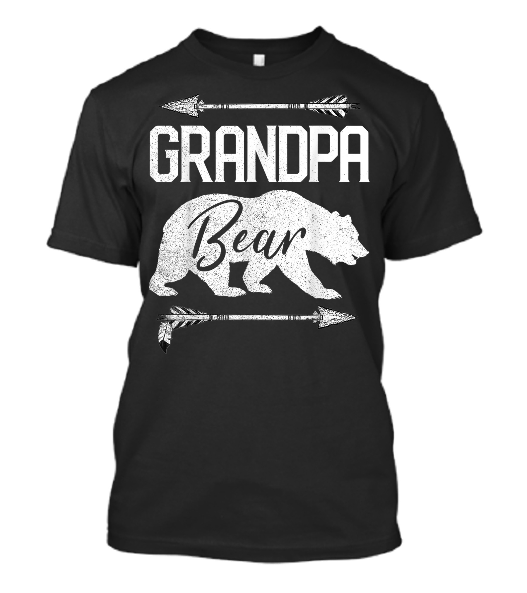 Grandpa Bear Papa Best Top With Arrows T-Shirt