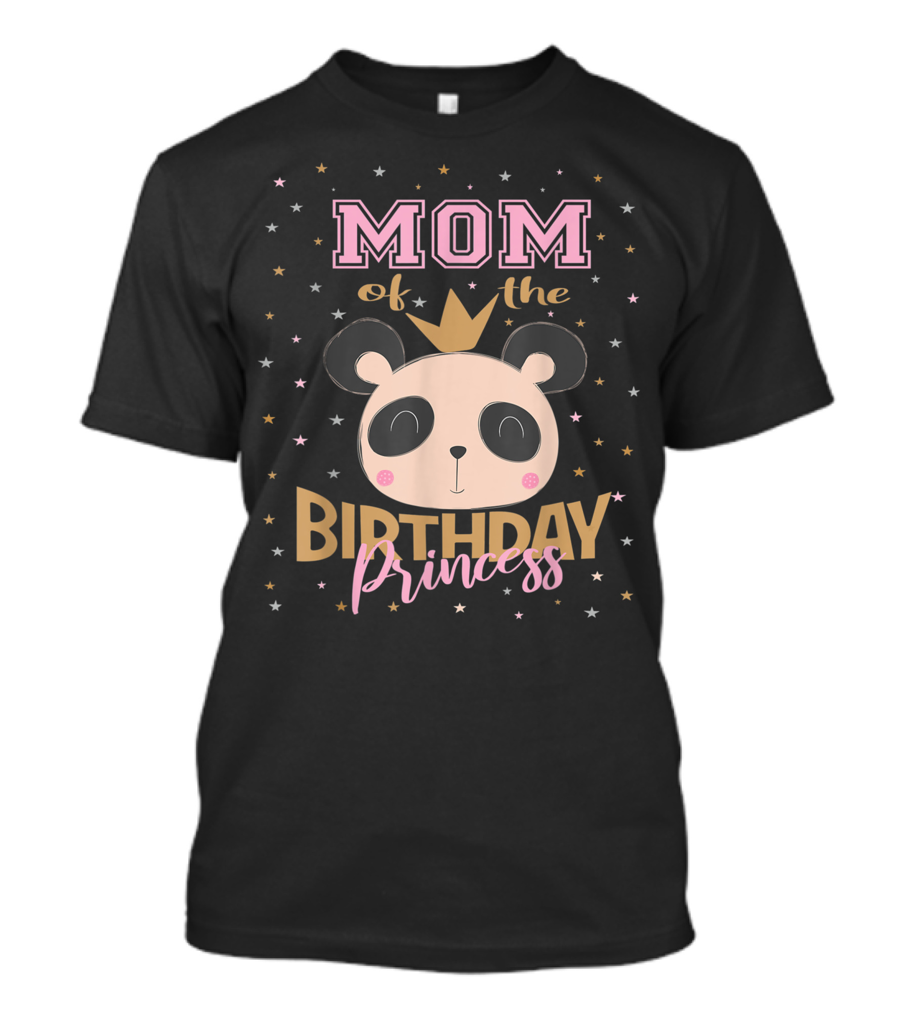Mom Of The Birthday Princess Panda Bear Party T-Shirt