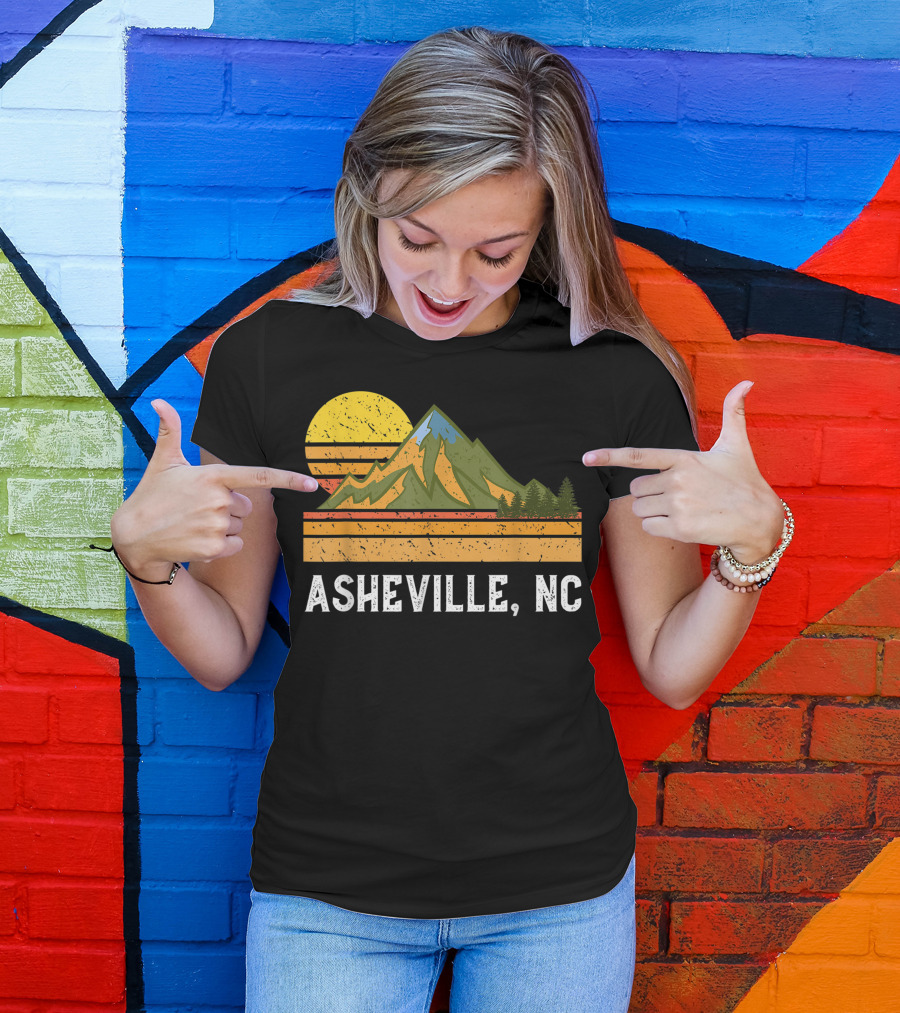 Asheville NC Mountain Hiking Vacation Adventure T-Shirt