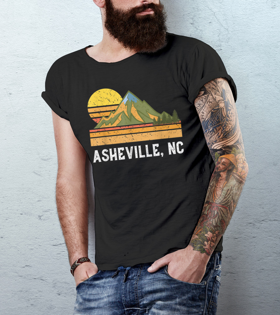 Asheville NC Mountain Hiking Vacation Adventure T-Shirt