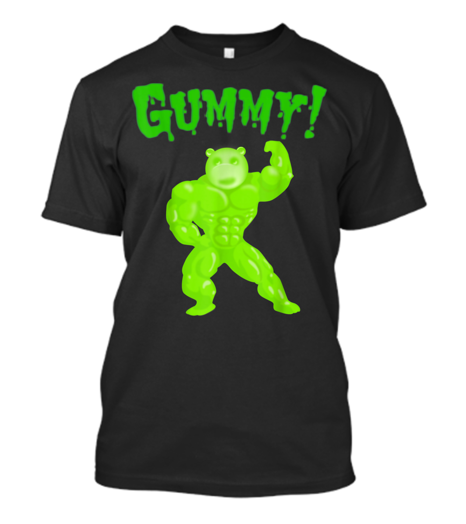 Gummy Super Power Muscle Green Gummy Bear T-Shirt