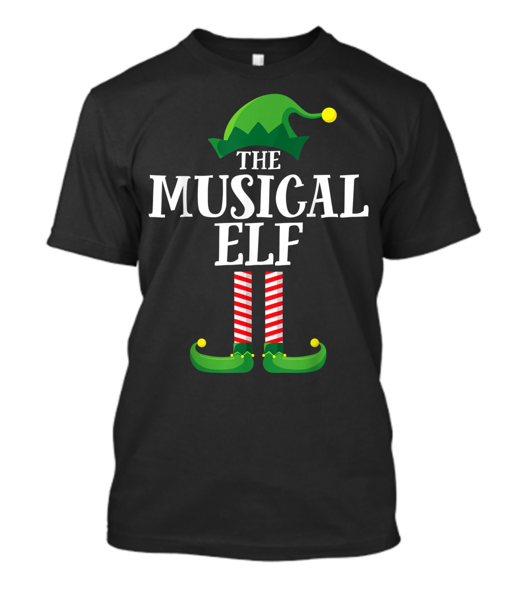 The Musical Elf Matching Family Group Christmas Party Holiday T-Shirt