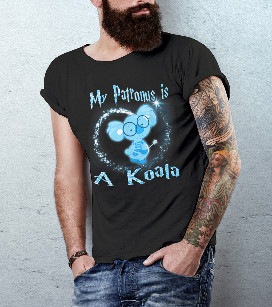 My Patronus Is A Koala Magic Wizardry Sparkle Charm T-Shirt