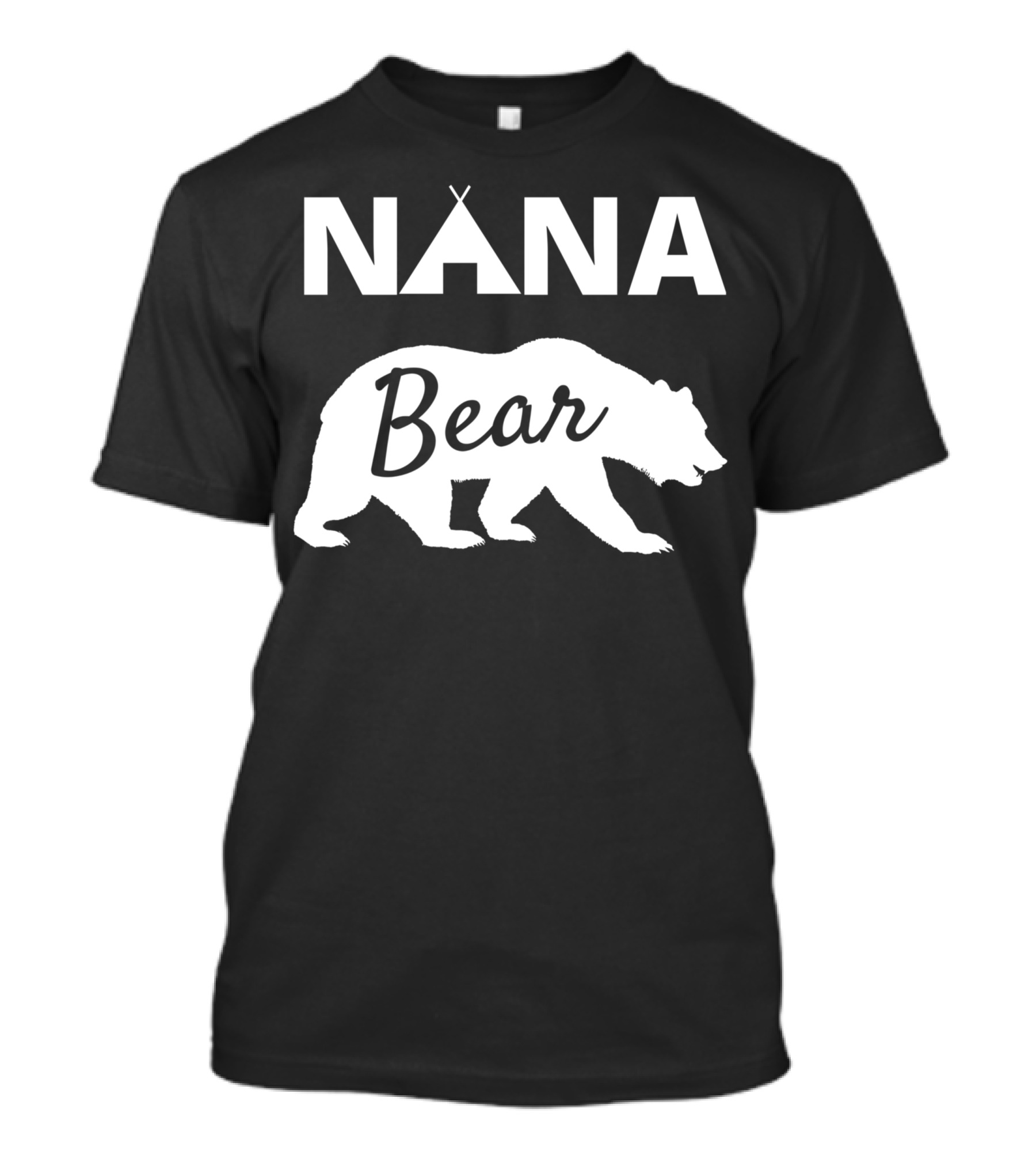 Nana Bear Mama Bear Papa Bear Family Teepee T-Shirt