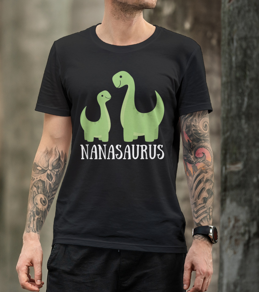 Nanasaurus Dino Dinosaur Nana Saurus T-Shirt