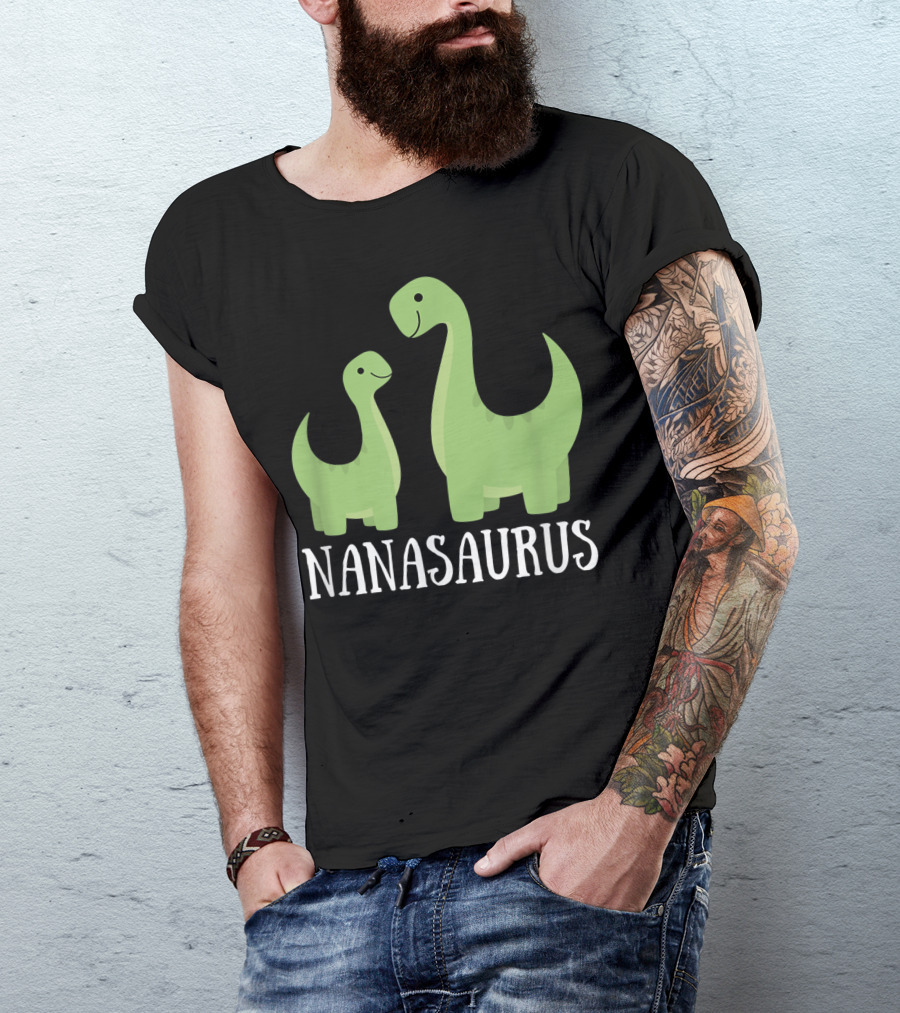 Nanasaurus Dino Dinosaur Nana Saurus T-Shirt