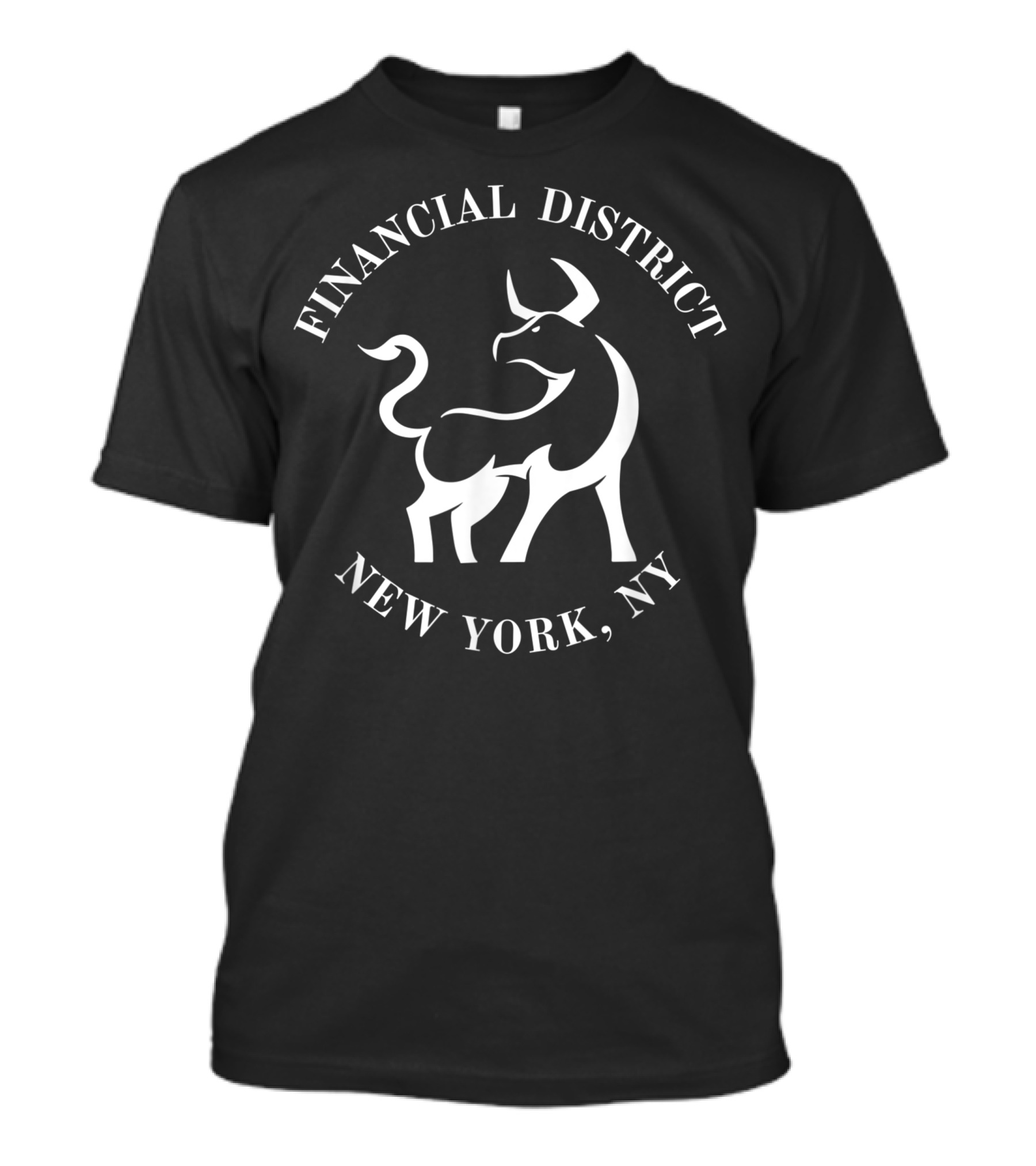 Financial District Bull New York NY T-Shirt