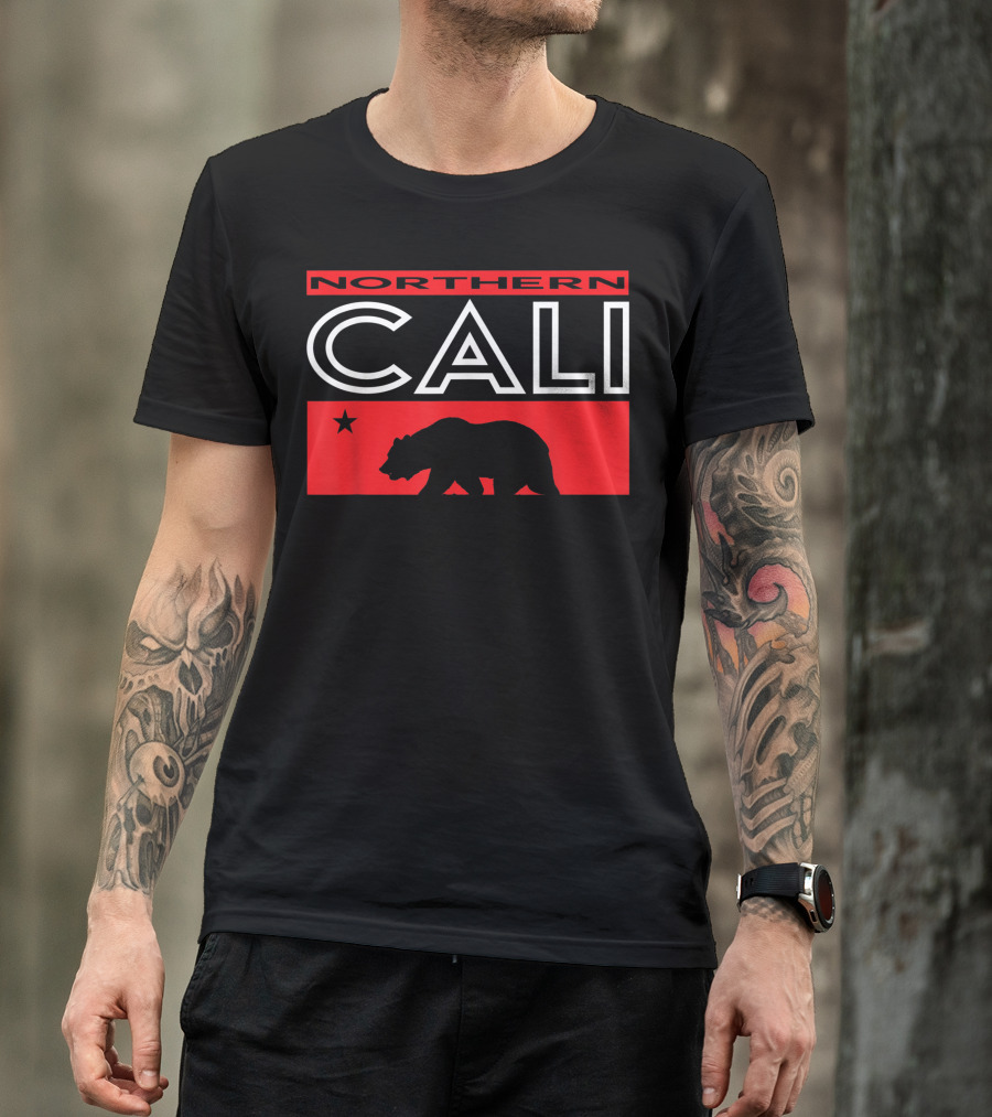 Northern Cali Bear Star T-Shirt