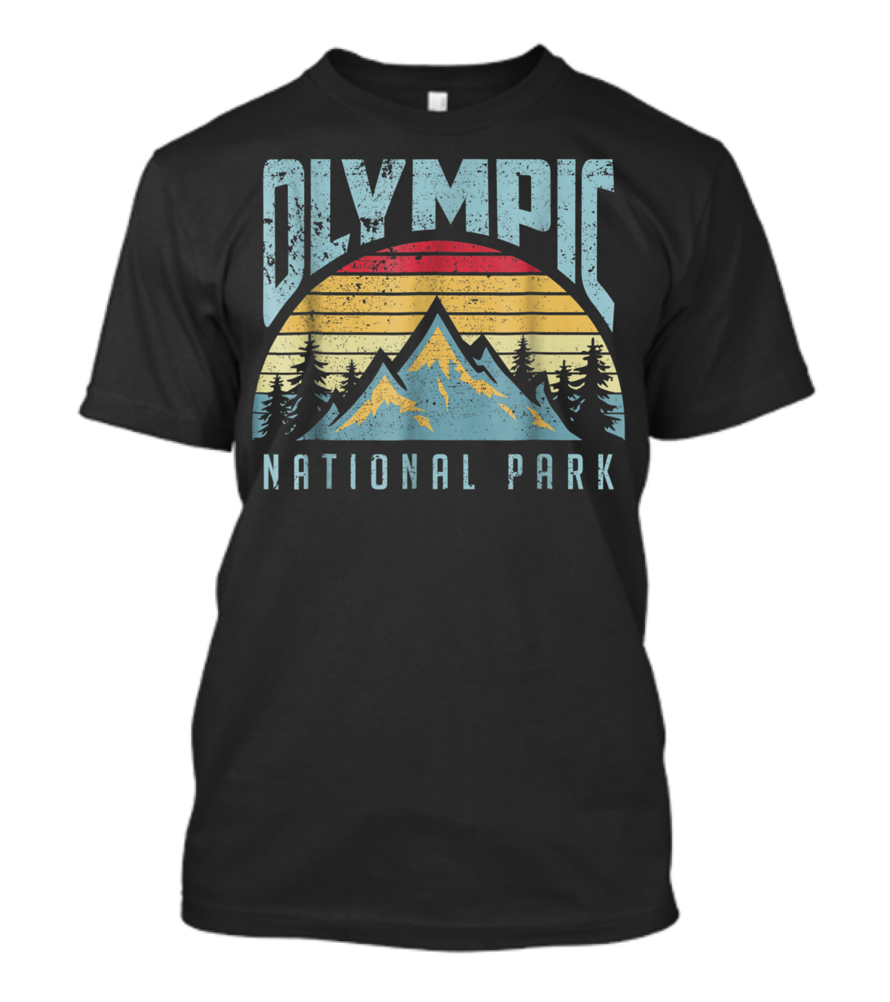 Olympic National Park Mountains Scenic Design Washington USA T-Shirt