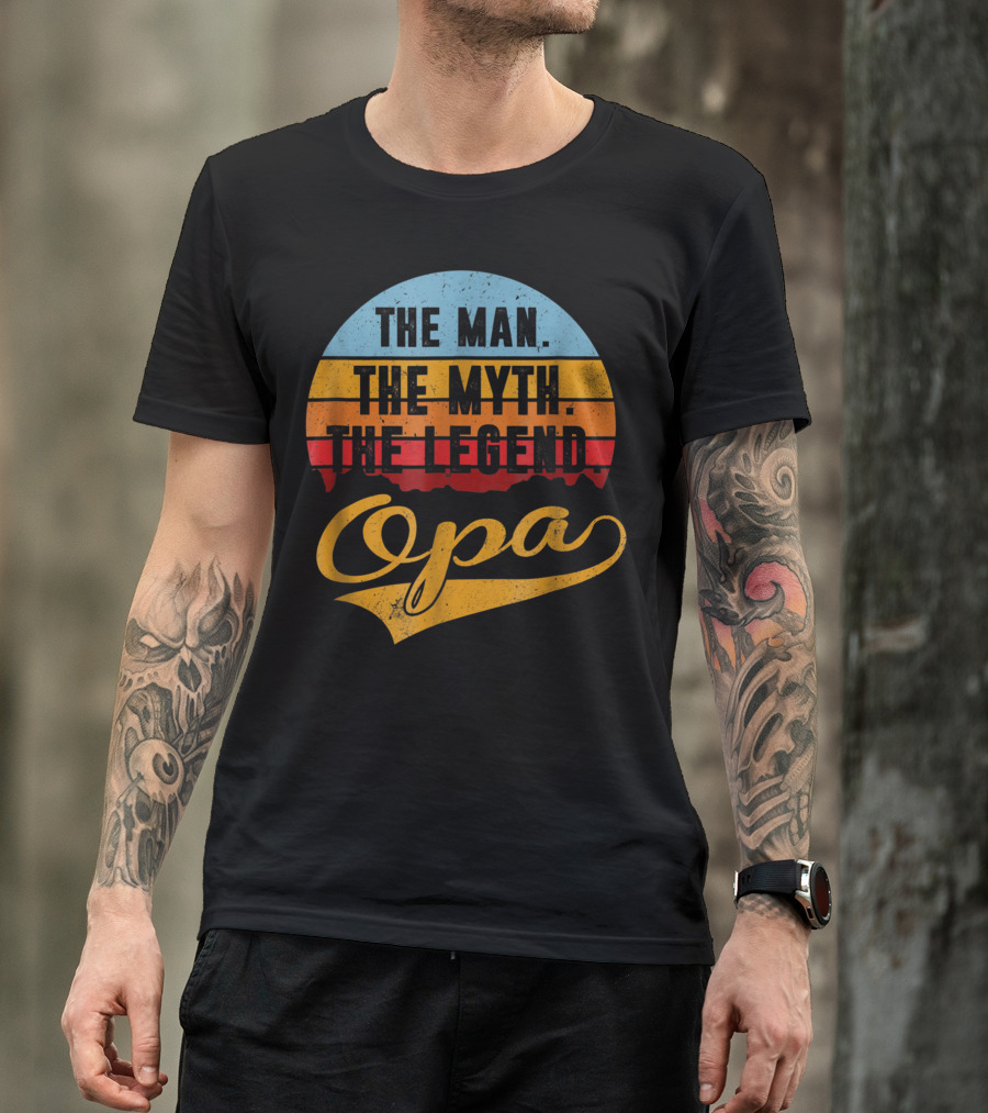 The Man The Myth The Legend Opa Vintage T-Shirt