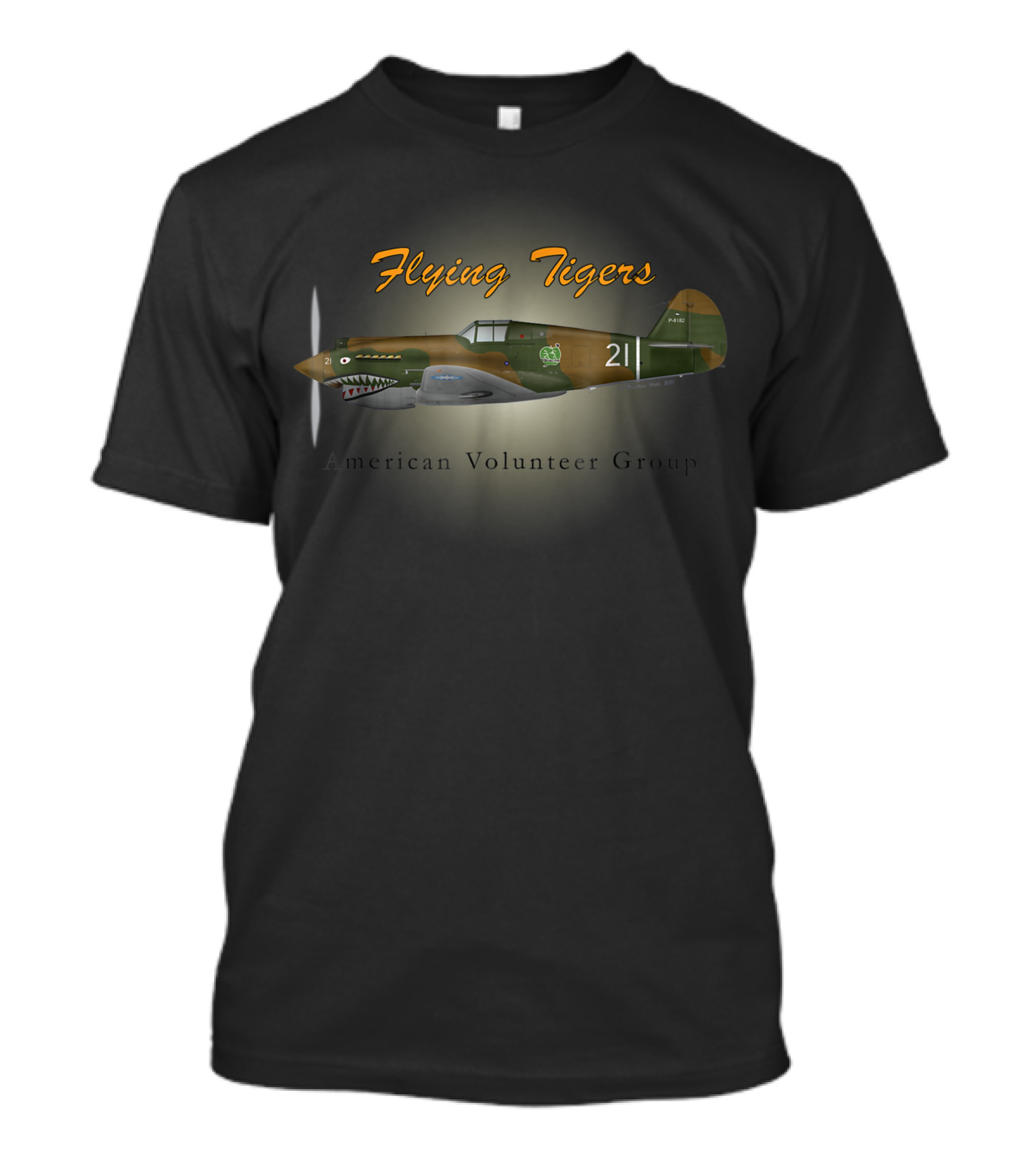 Flying Tigers P 40 American Volunteer Group T-Shirt