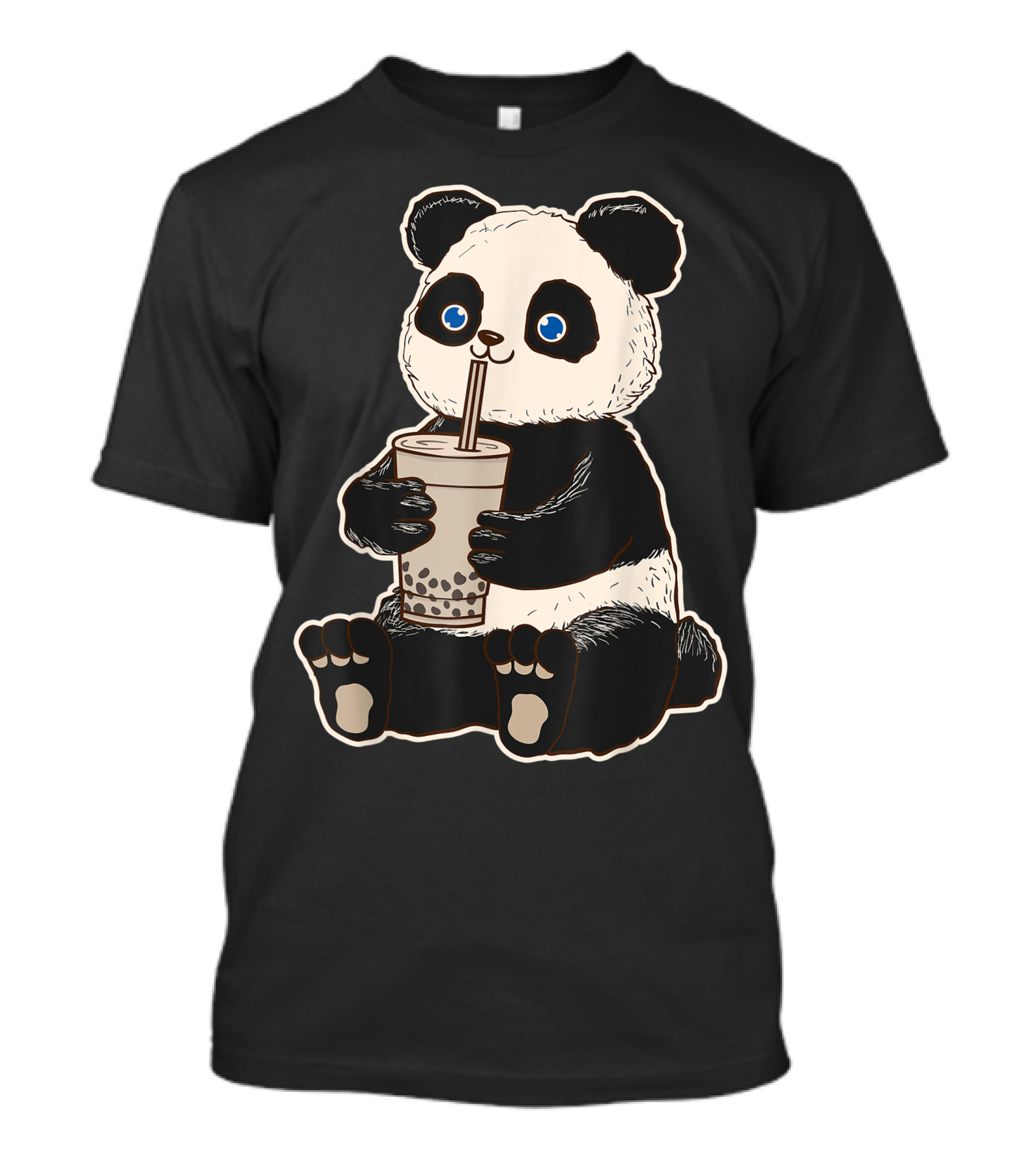 Panda Bear Bubble Tea Boba Animal Drink Giant Pandabear Cute T-Shirt
