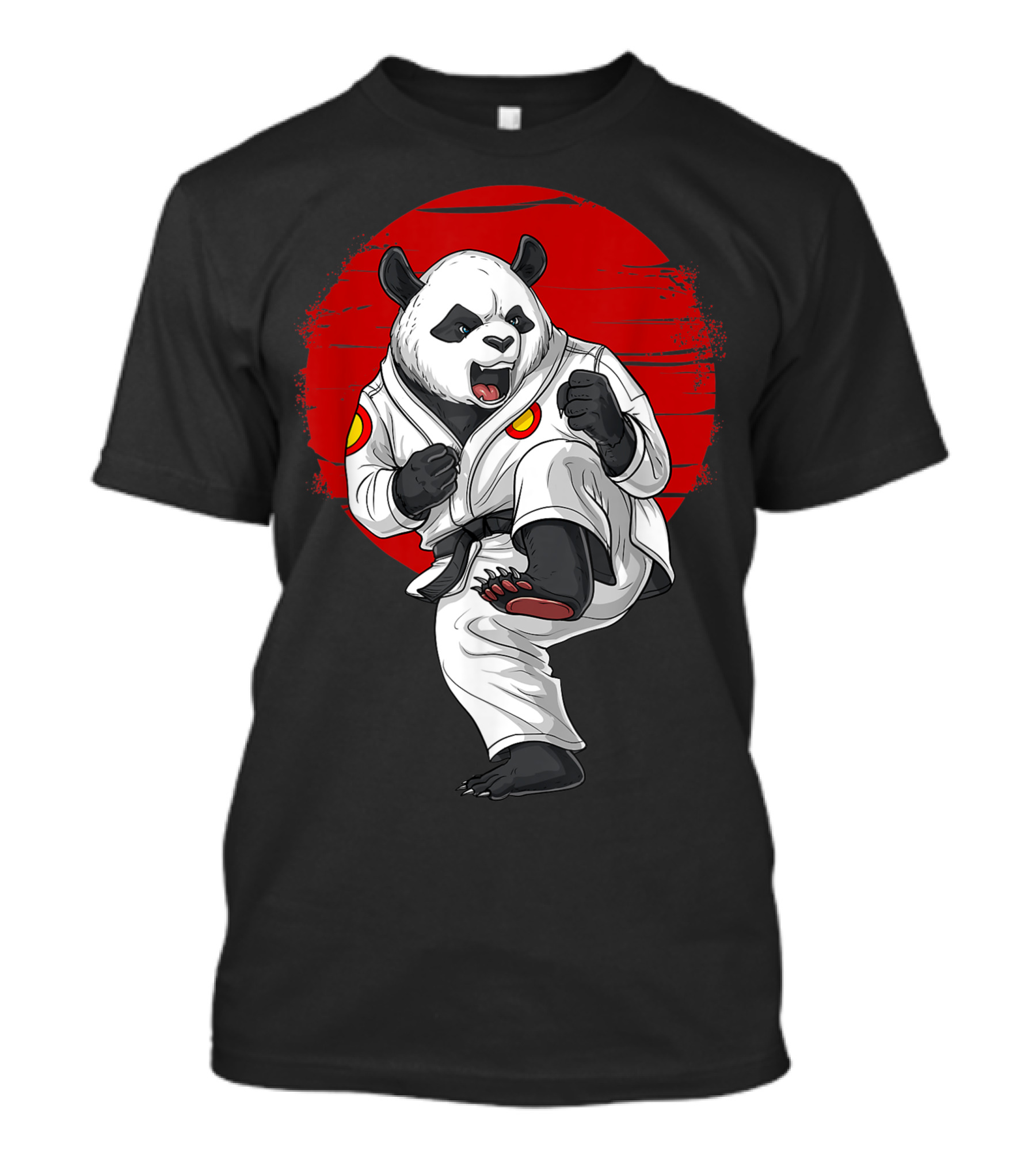 Panda Bear Karate Kung Fu Taekwondo Martial Arts Kickboxing T-Shirt