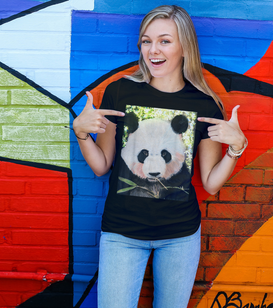 Panda Bear Youth Children And Teens Bamboo Forest T-Shirt