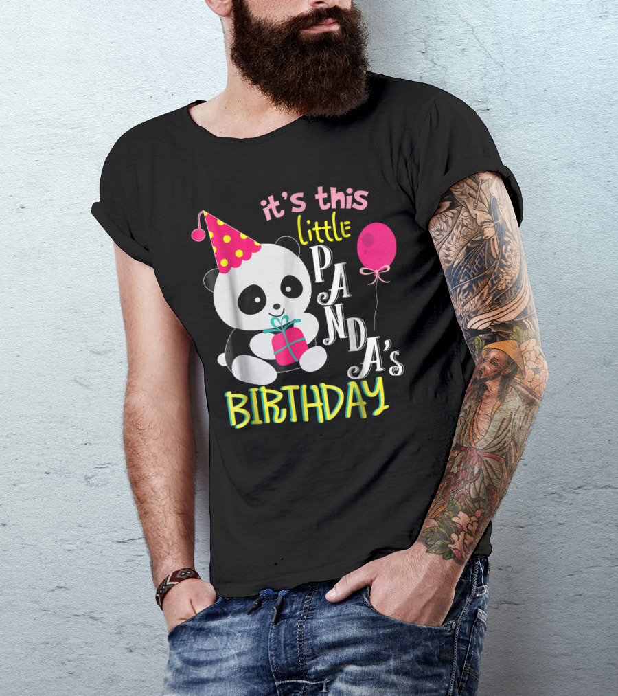 It's This Little Panda's Birthday T-Shirt
