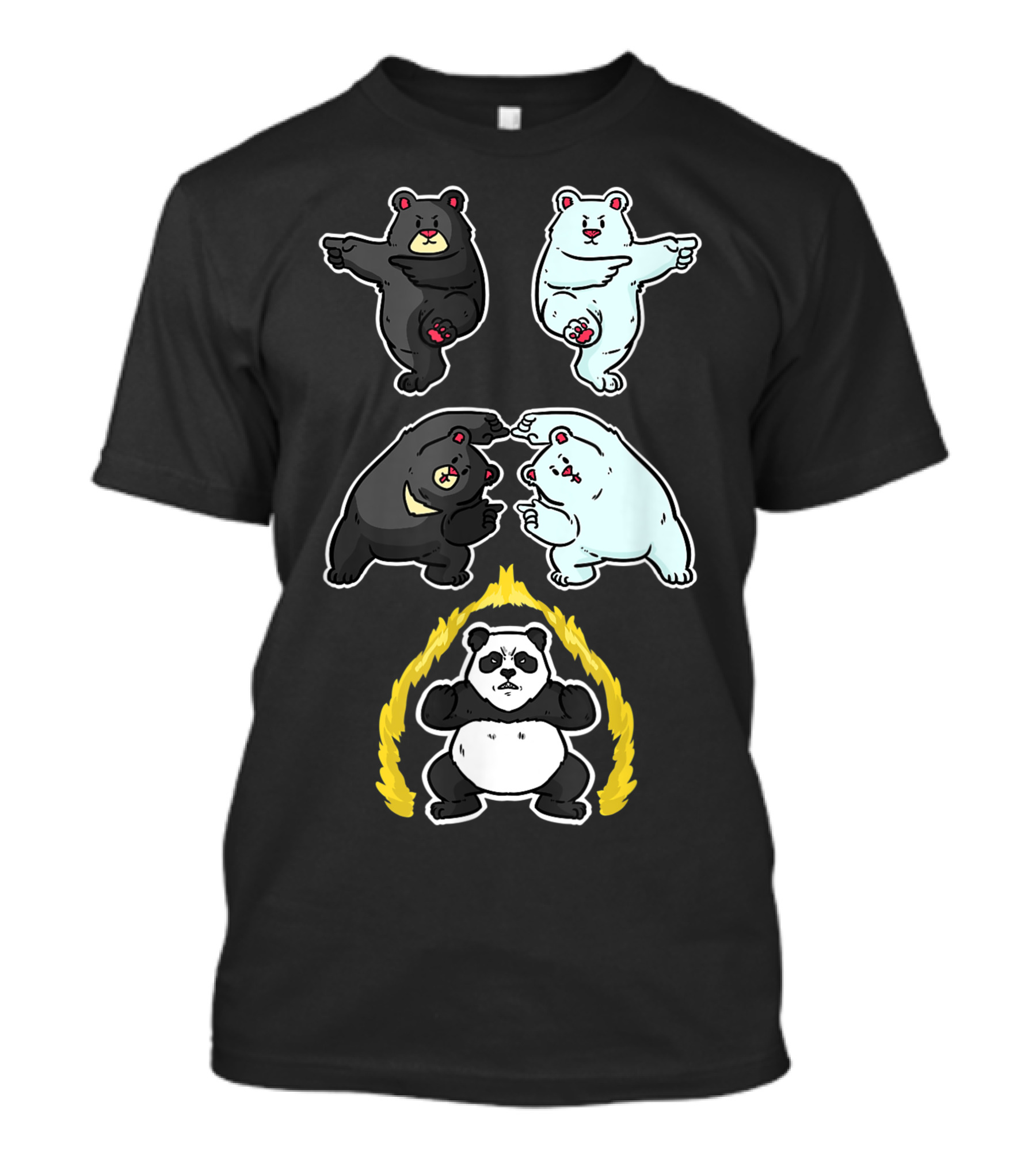 Panda Fusion Bear Transformation T-Shirt