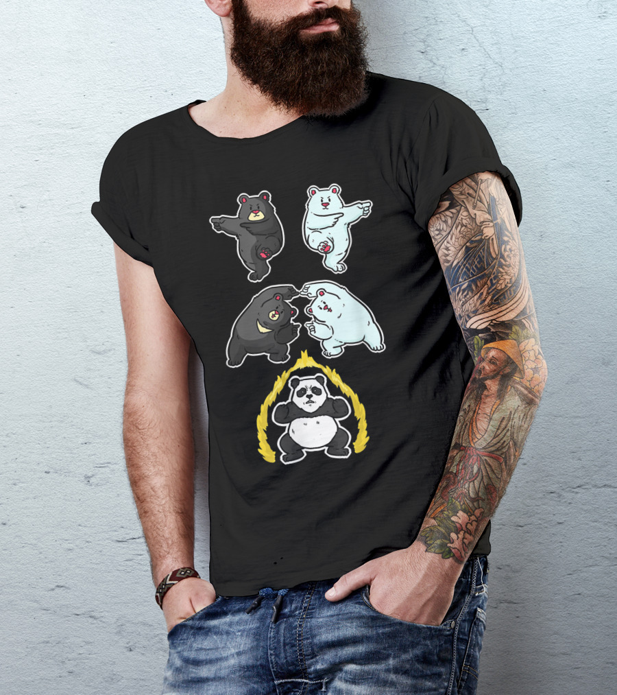 Panda Fusion Bear Transformation T-Shirt