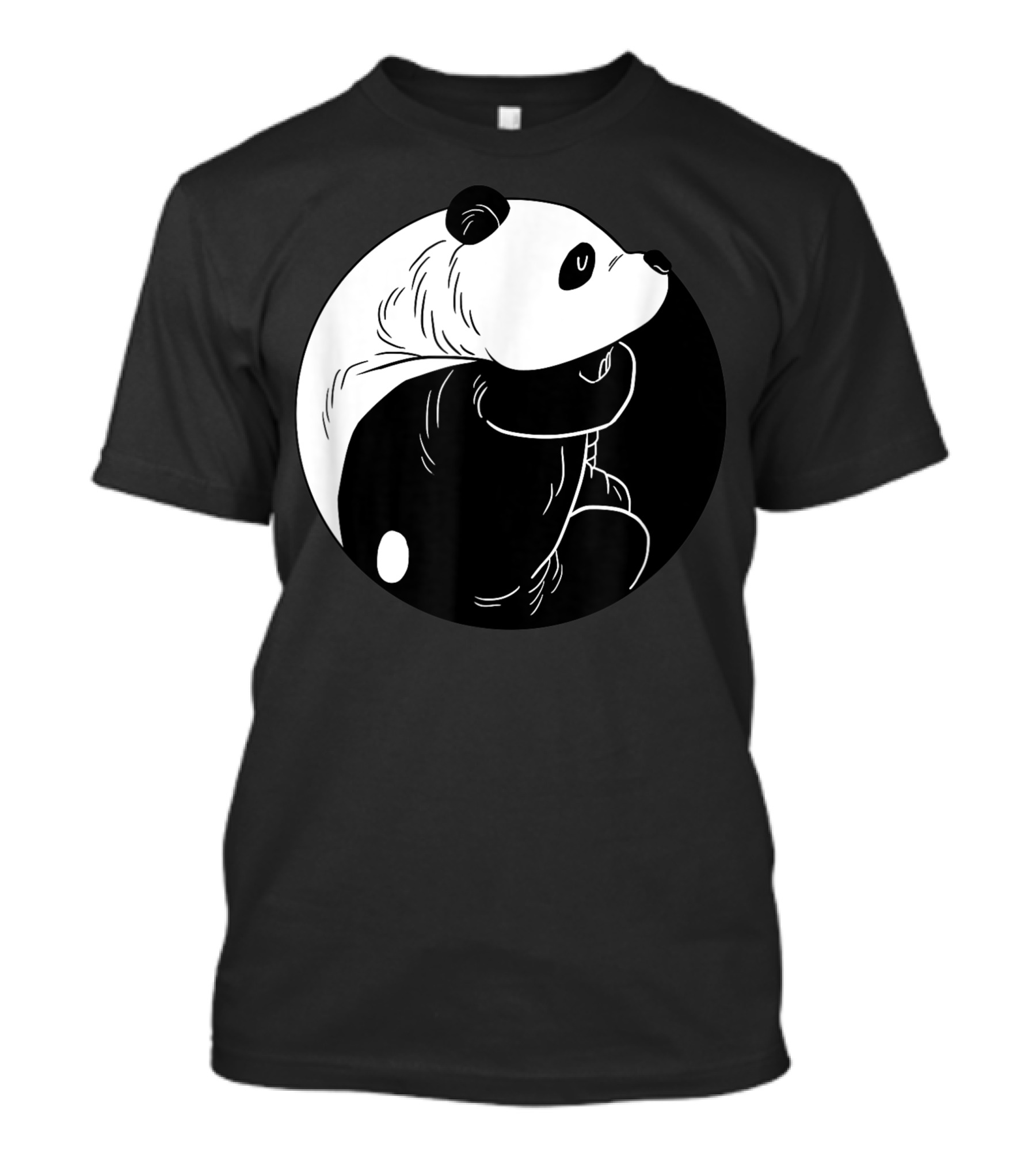 Panda Yin Yang Harmony Balance Humor Animal Puns Yin Yang Panda Symbol Puns T-Shirt