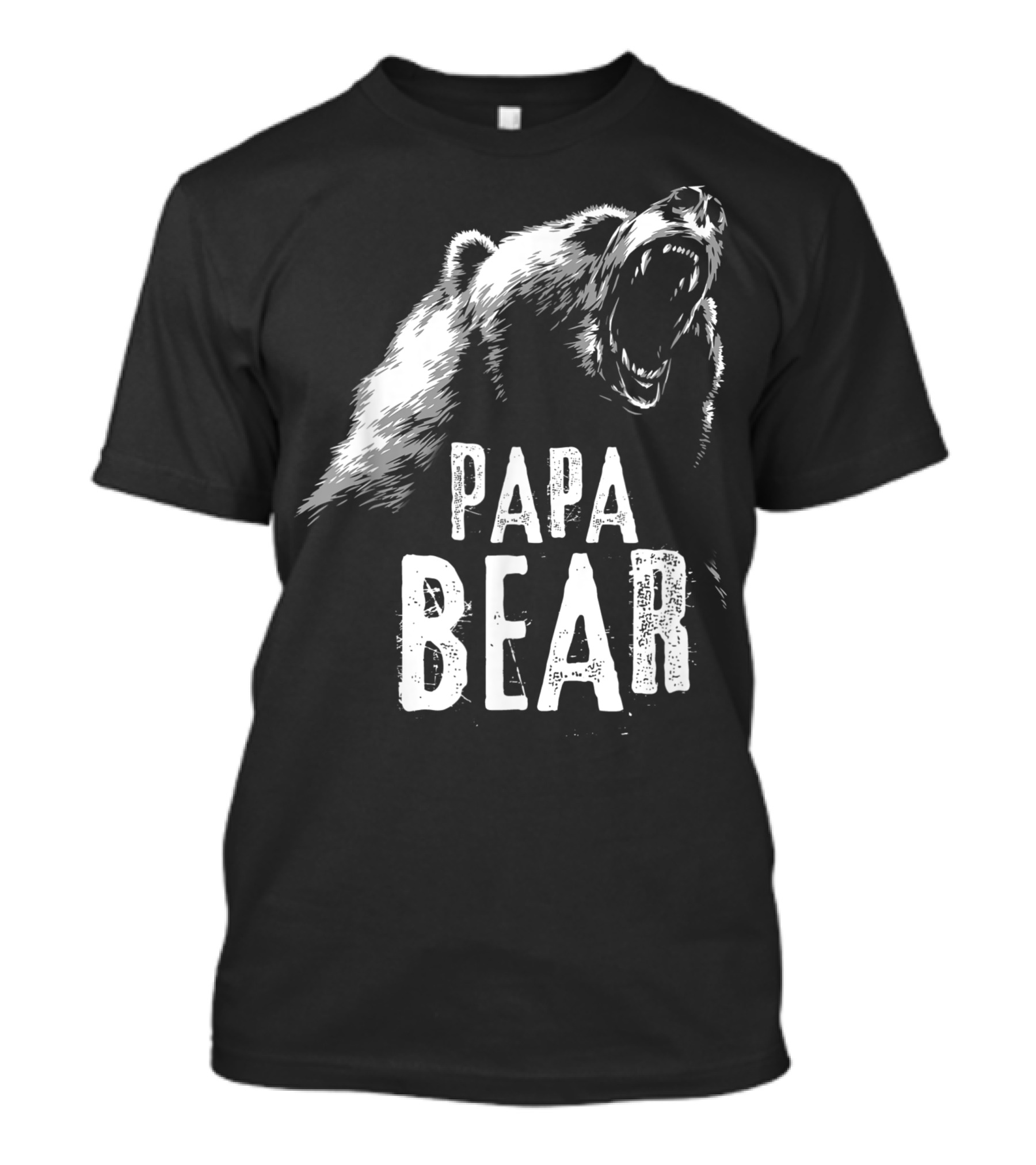 Papa Bear Best Dad Father Pop Bear Roaring T-Shirt