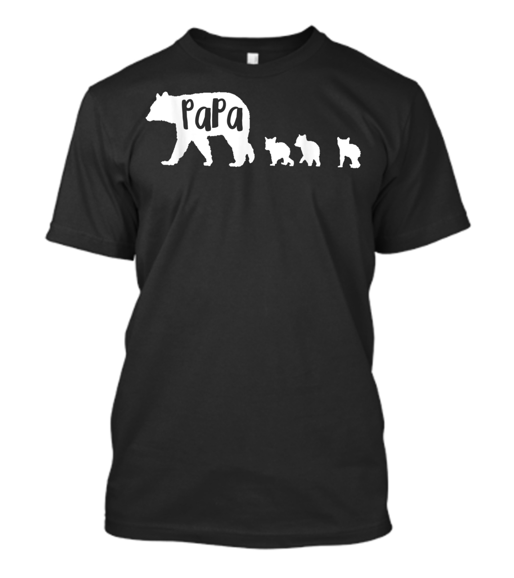 Papa Bear Father With Three Cubs T-Shirt