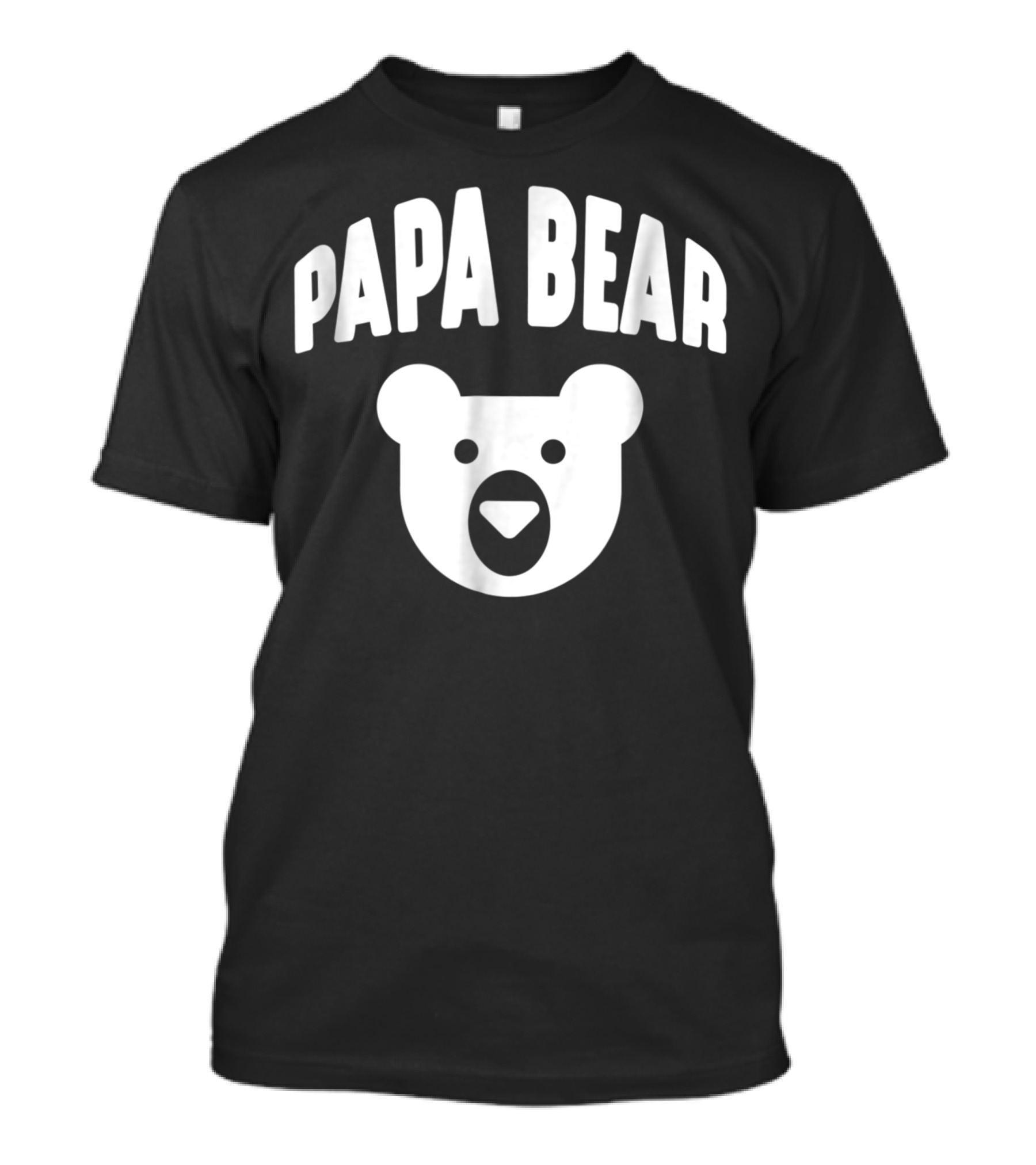 Papa Bear Father Humor Daddy To Be Bear Head T-Shirt