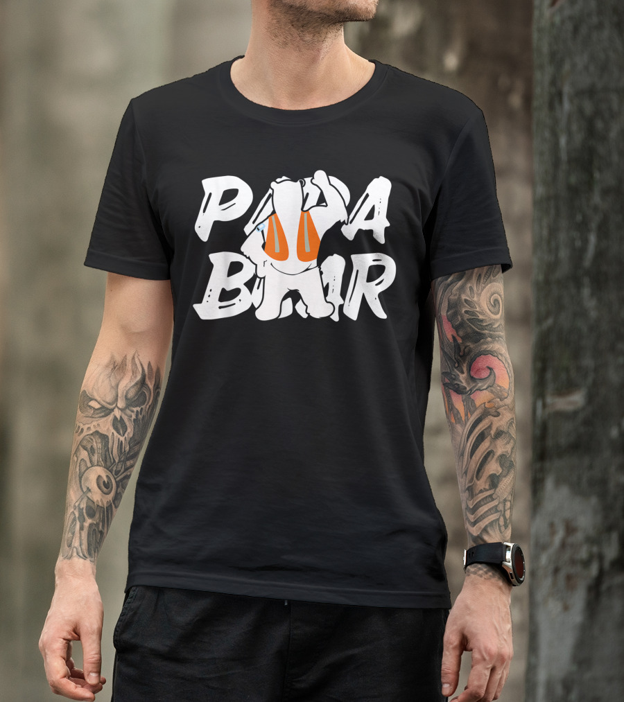 Papa Bear Orange Vest Swagazon T-Shirt