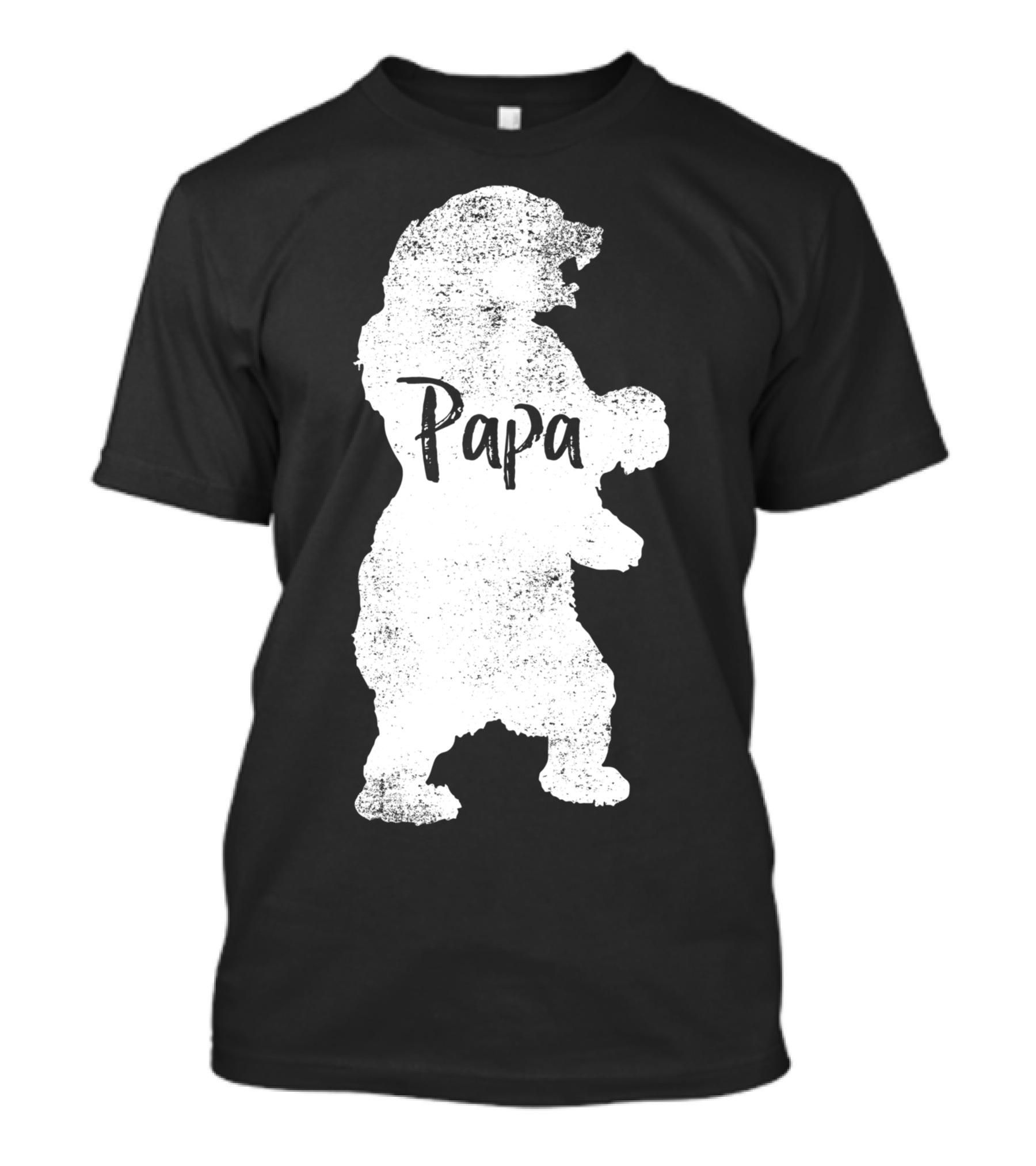 Papa Bear Silhouette Father's Day T-Shirt
