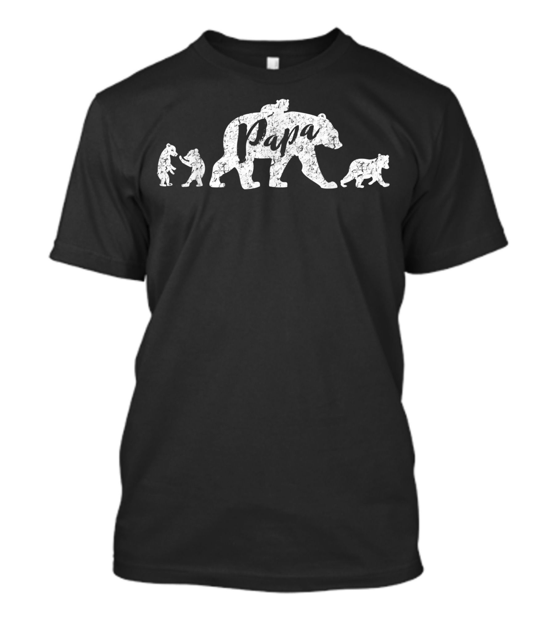 Papa Bear With Four Cubs Walking T-Shirt