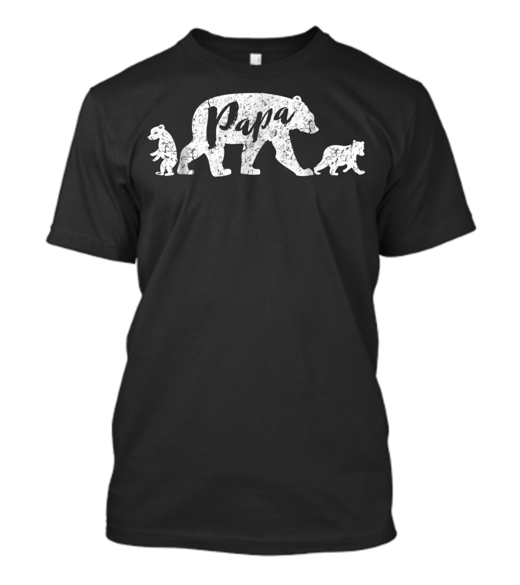 Papa Bear With Two Cubs Walking T-Shirt