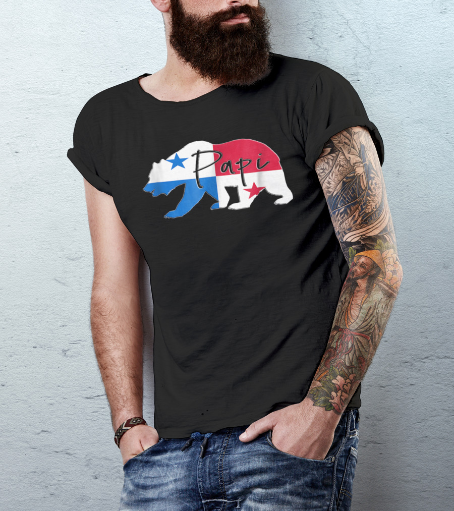 Papi Bear Panama Flag T-Shirt
