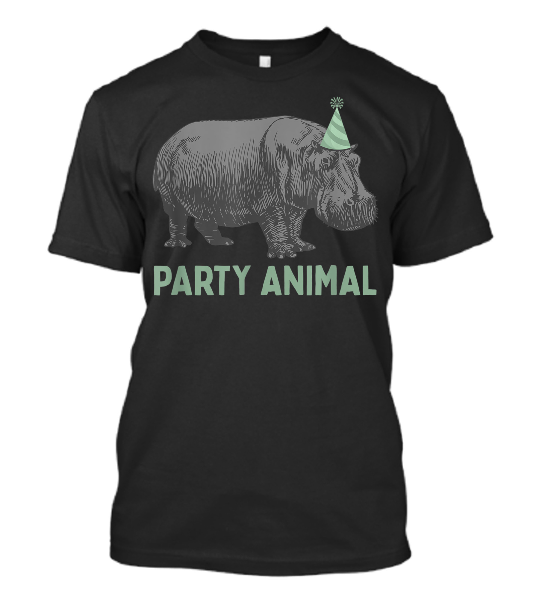 Party Animal Hippo Birthday T-Shirt
