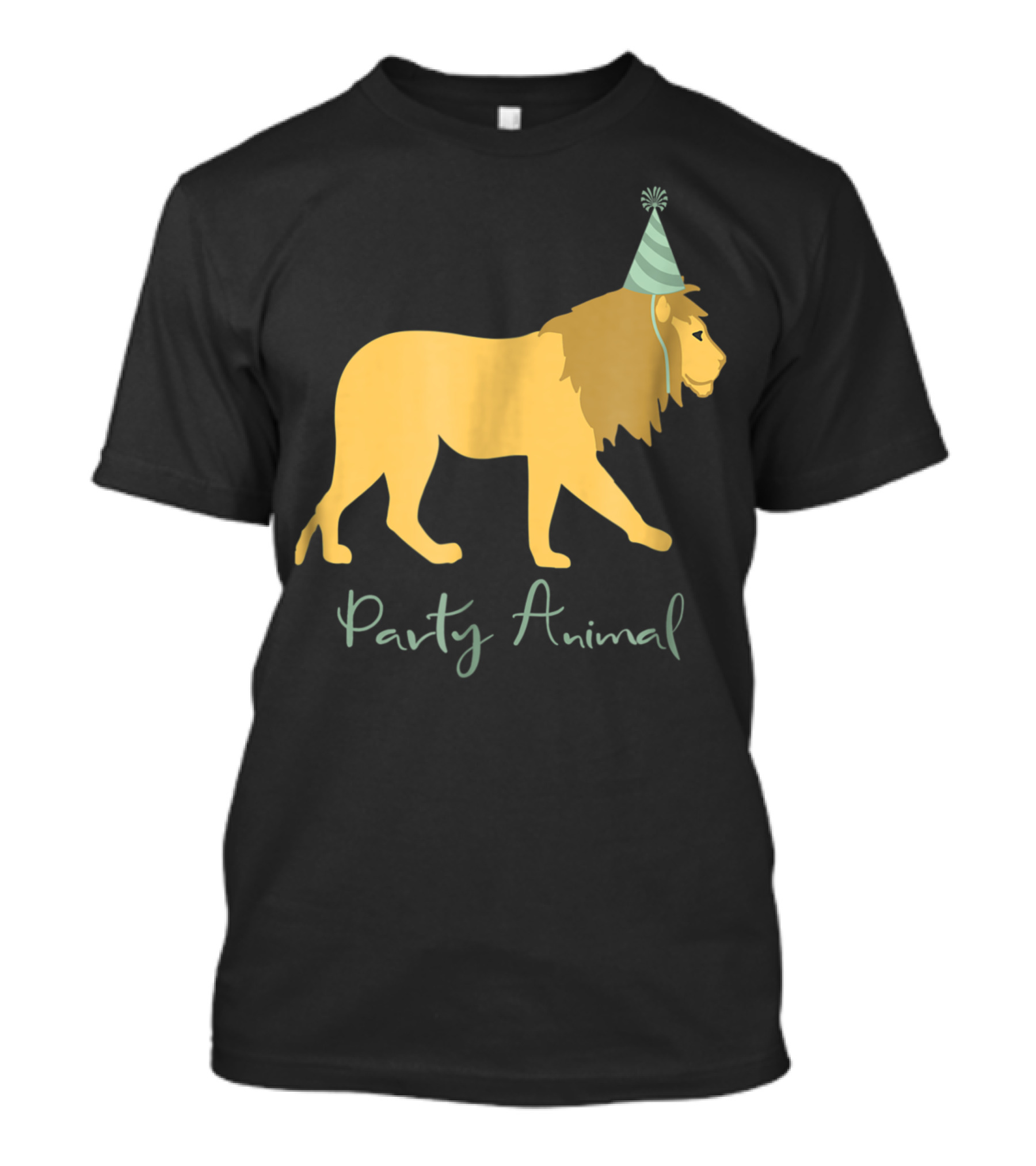 Party Animal Birthday Lion With Party Hat T-Shirt