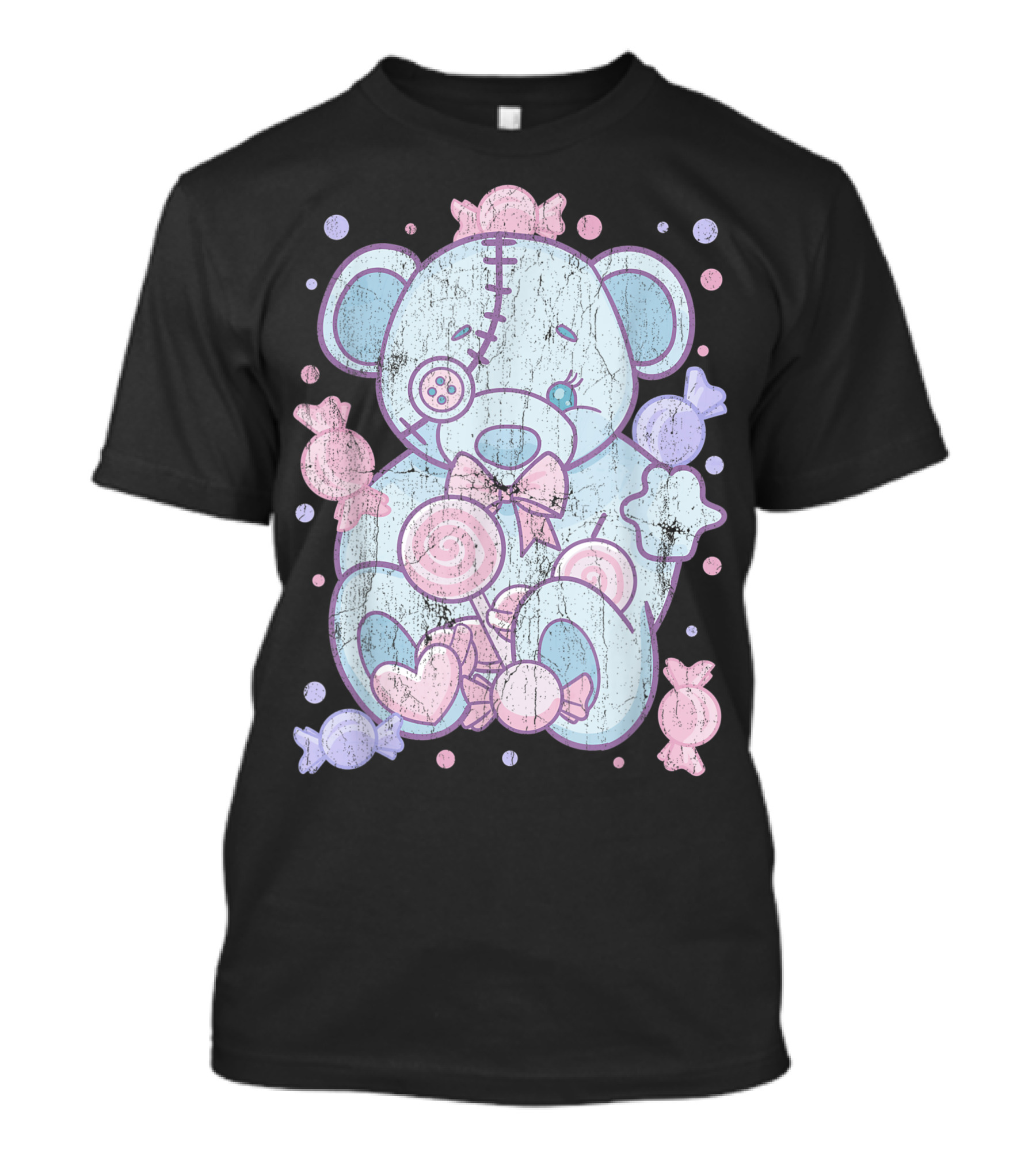 Pastel Goth Candy Teddy Bear Voodoo Doll Aesthetic T-Shirt
