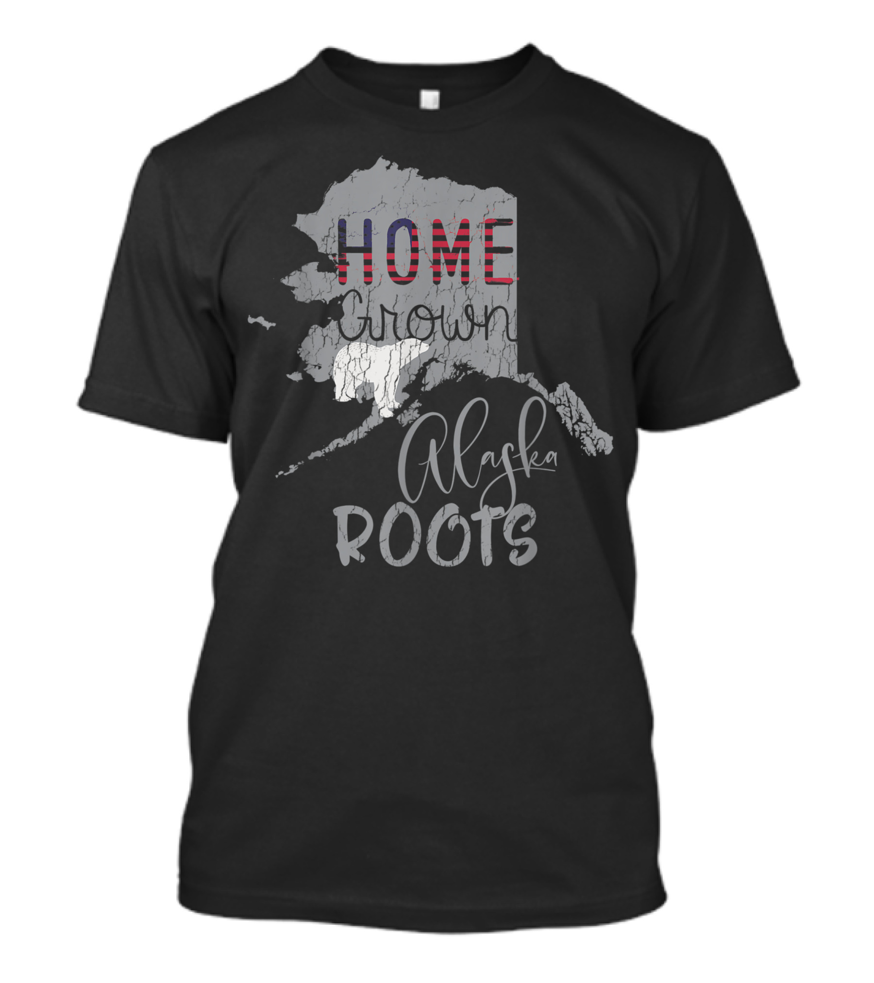 Home Grown Alaska Roots Patriotic T-Shirt