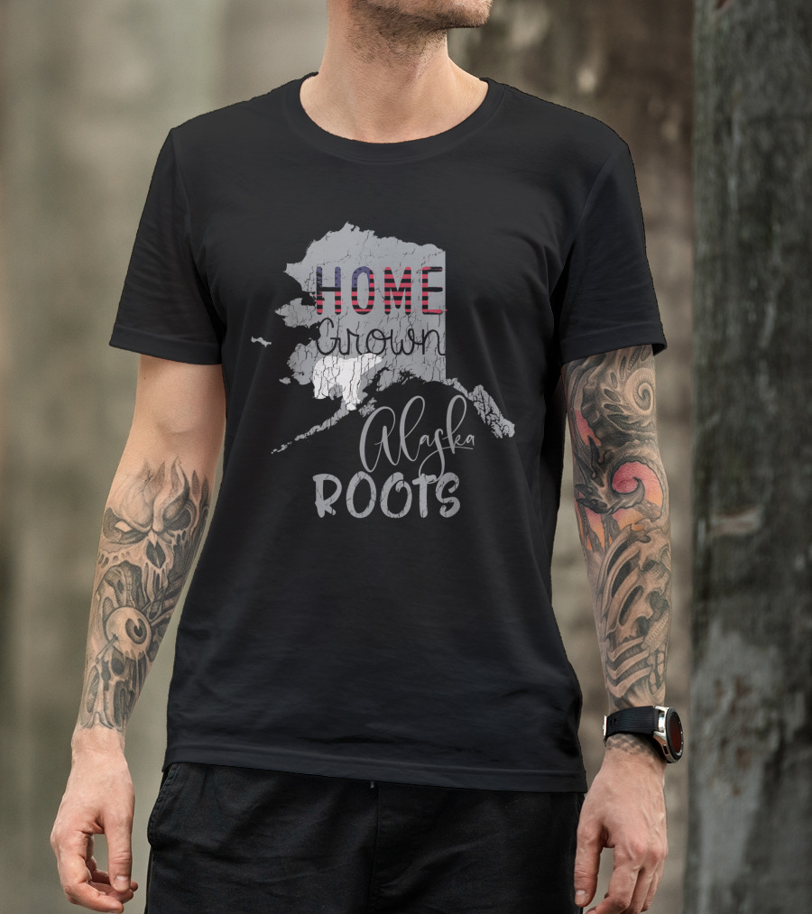 Home Grown Alaska Roots Patriotic T-Shirt