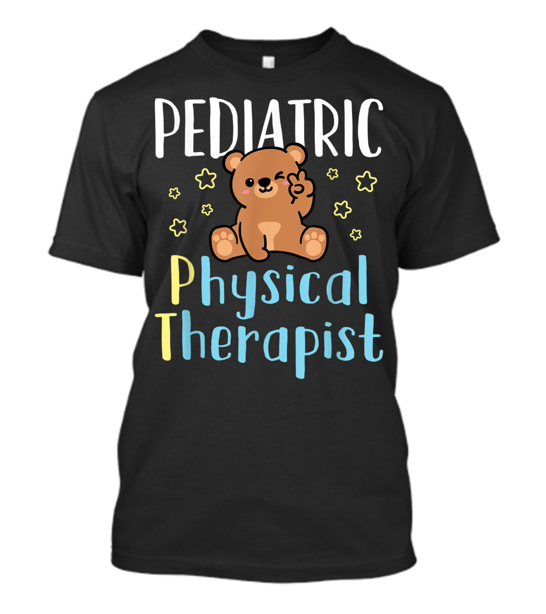 Pediatric Physical Therapist Bear Cartoon Physiotherapy T-Shirt
